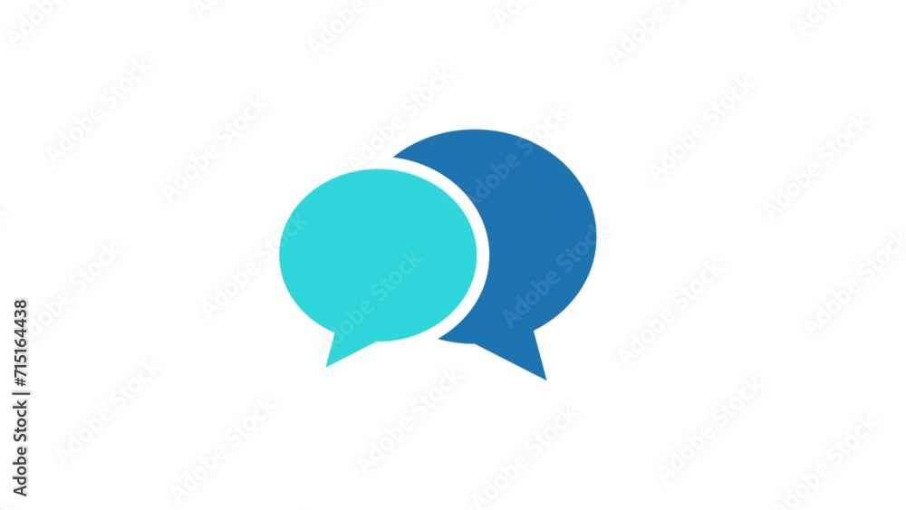 animation of a speech bubble animation of a speech bubble