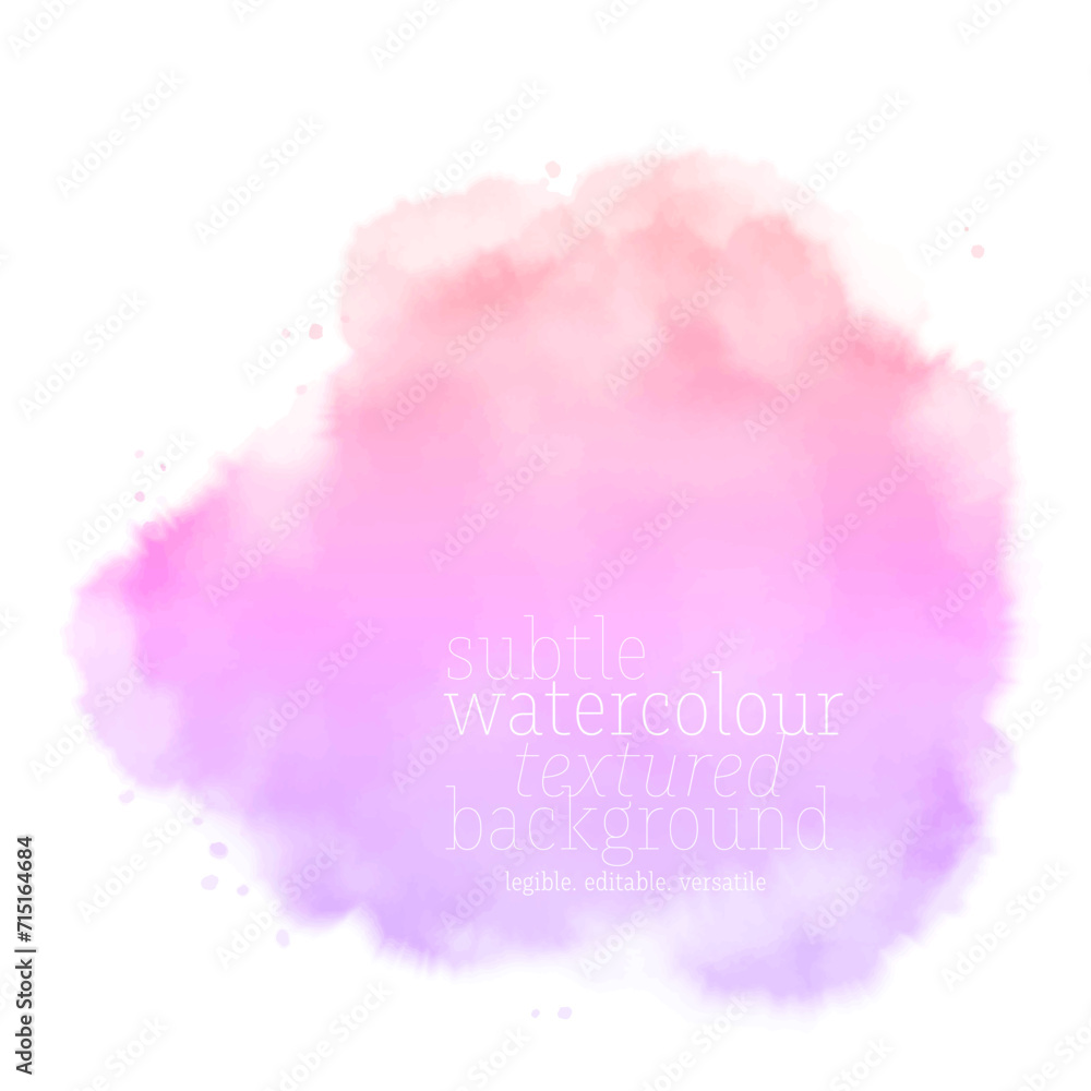 abstract vector soft purple watercolor splash