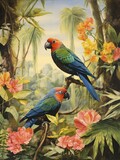 Tropical Rainforest Expeditions Print: Amazon Adventure - Vintage Painting