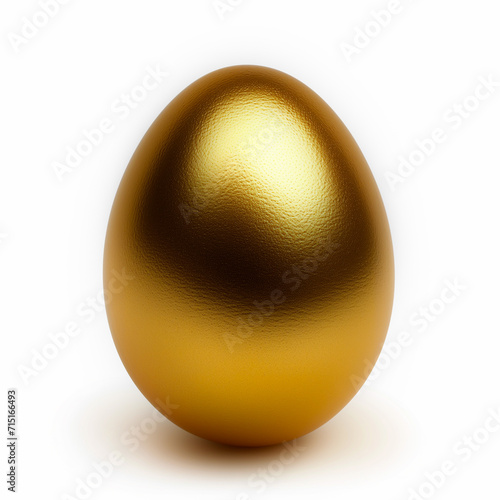 Golden egg isolated on white Related also with The Goose that laid The golden egg