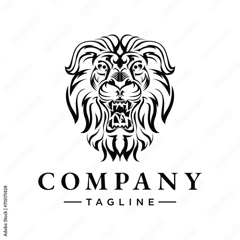 Bold, serious, simple (like a tribe symbol) lineart lion logo for marketing company. and it can be easily used on social media. Bold, serious, simple (like a tribe symbol) lineart lion logo for marketing company. and it can be easily used on social media.