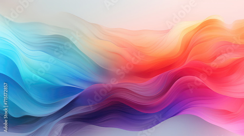 Abstract colorful smooth lines on background futuristic wavy illustration