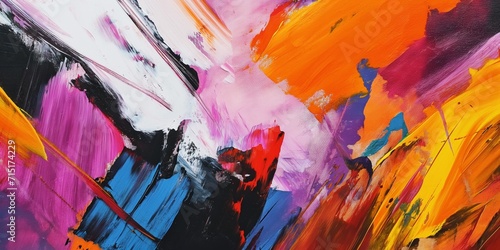 symphony of bold and vibrant brushstrokes, creating a sense of artistic expression and emotion