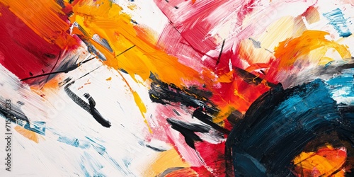 symphony of bold and vibrant brushstrokes, creating a sense of artistic expression and emotion