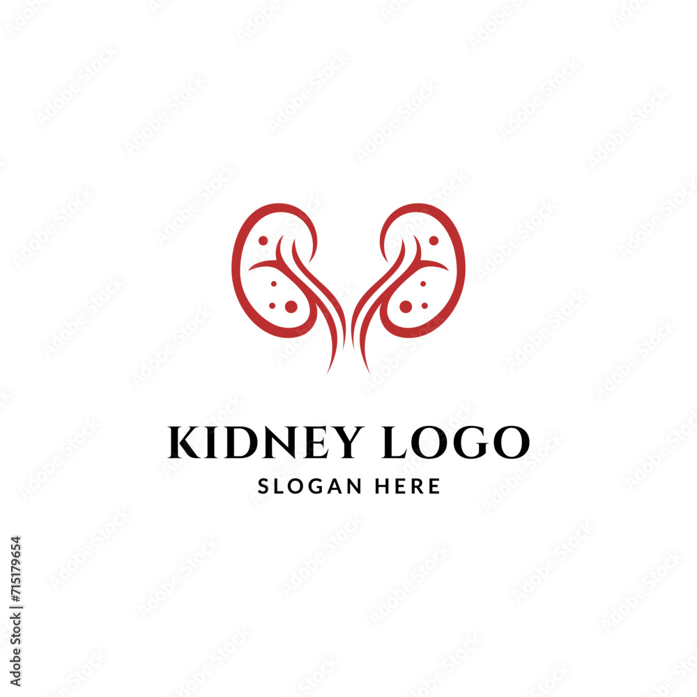 Kidney logo icon vector. Urology logo design template. Kidney logo icon vector. Urology logo design template.