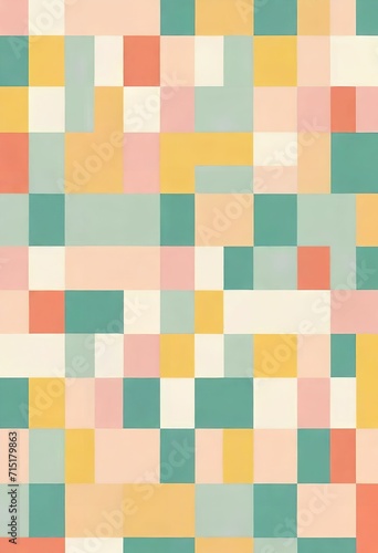 A minimalist pattern for a book cover with pastel tones. Generative AI. 