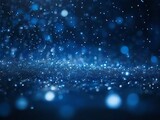 Blue bokeh background with white shining dust, perfect for various creative projects. Blue bokeh blur background for abstract lovers.