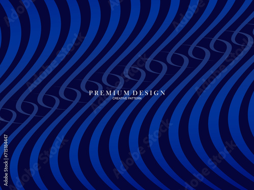 Abstract futuristic wave lines background with blue light effect. Modern simple flowing wave shape design. Suitable for covers  posters  websites  brochures  flyers  banners  presentations  etc.