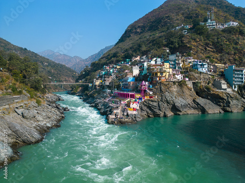 Fotografie Devprayag is the fifth and the last Prayag