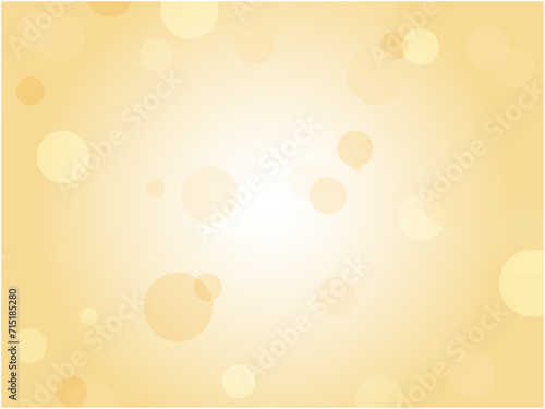 水中に泡が浮かぶイメージの水玉模様背景素材_オレンジ