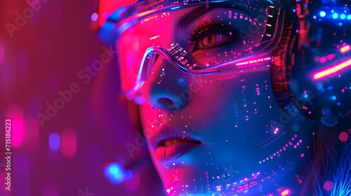 female cyberpunk character © Satoru