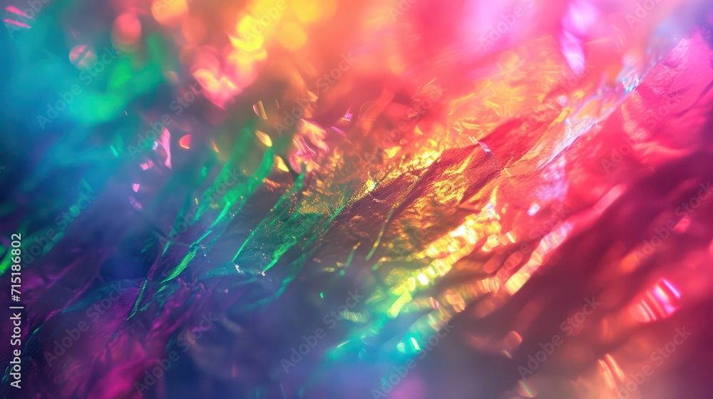 Abstract holographic foil background with pastel colors, designed as a soft template. This seamless and trendy backdrop features a colorful wave rainbow Abstract holographic foil background with pastel colors, designed as a soft template. This seamless and trendy backdrop features a colorful wave rainbow