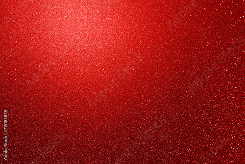 Red glitter paper texture background with space. glitter star effect just like space. night sky universe rusty texture rough grain.
