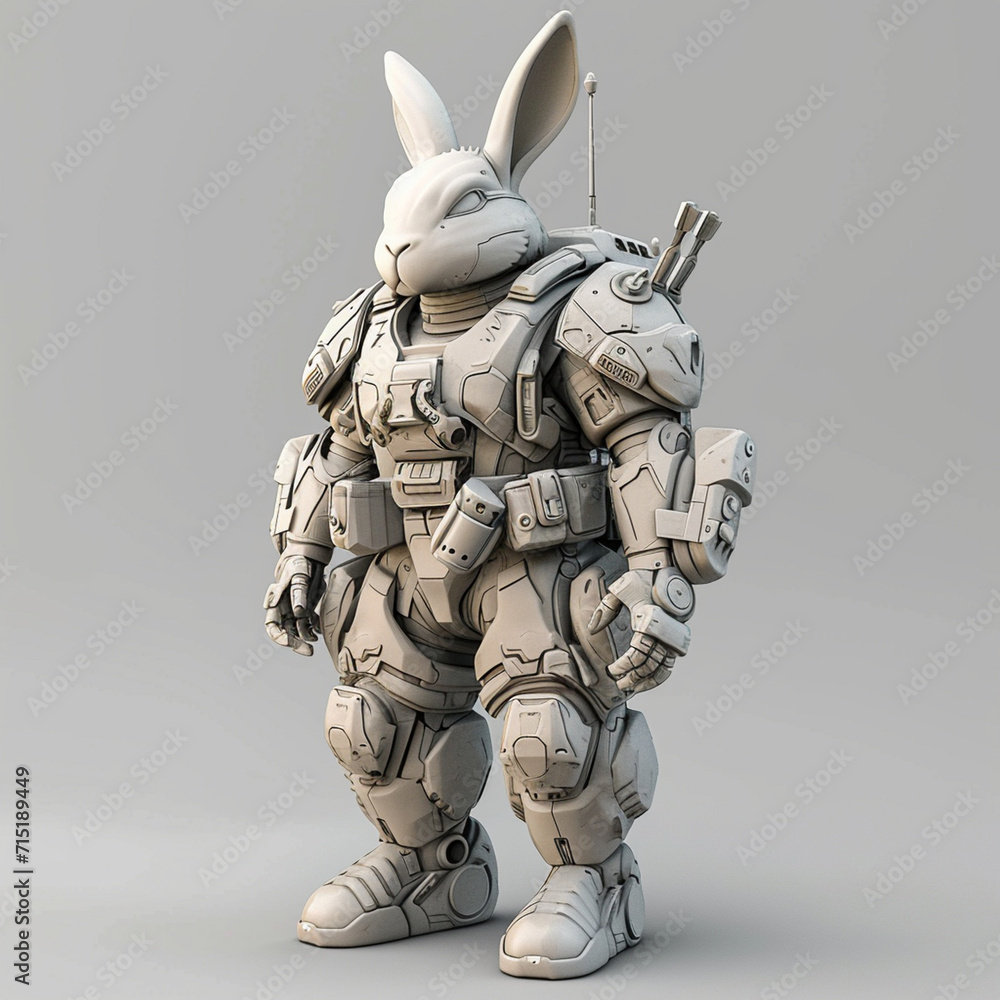 A Rabbit With Robot Armor Military 3D Models
A Rabbit With Robot Armor Military 3D Models