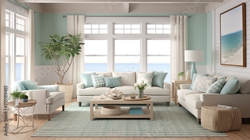 Interior design of modern sophisticated living room 