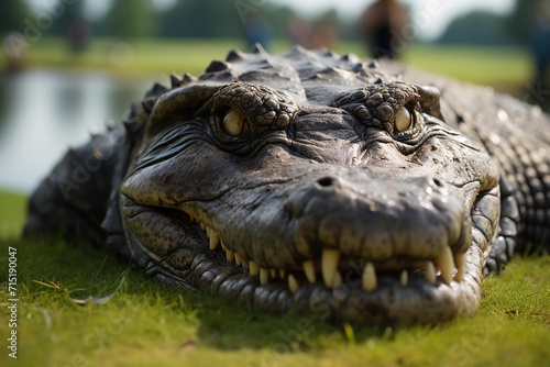 Crocodile or Alligator. Generated AI