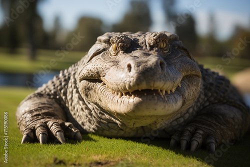 Crocodile or Alligator. Generated AI