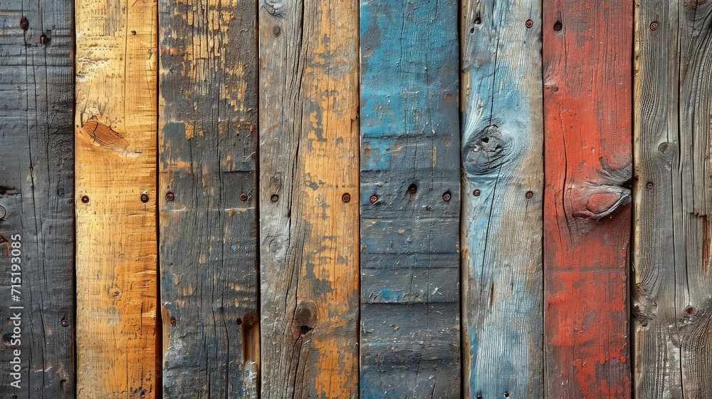 Timeworn wood planks, each bearing the unique charm of cracks and alluring wood fibers. Old wood background. Timeworn wood planks, each bearing the unique charm of cracks and alluring wood fibers. Old wood background.