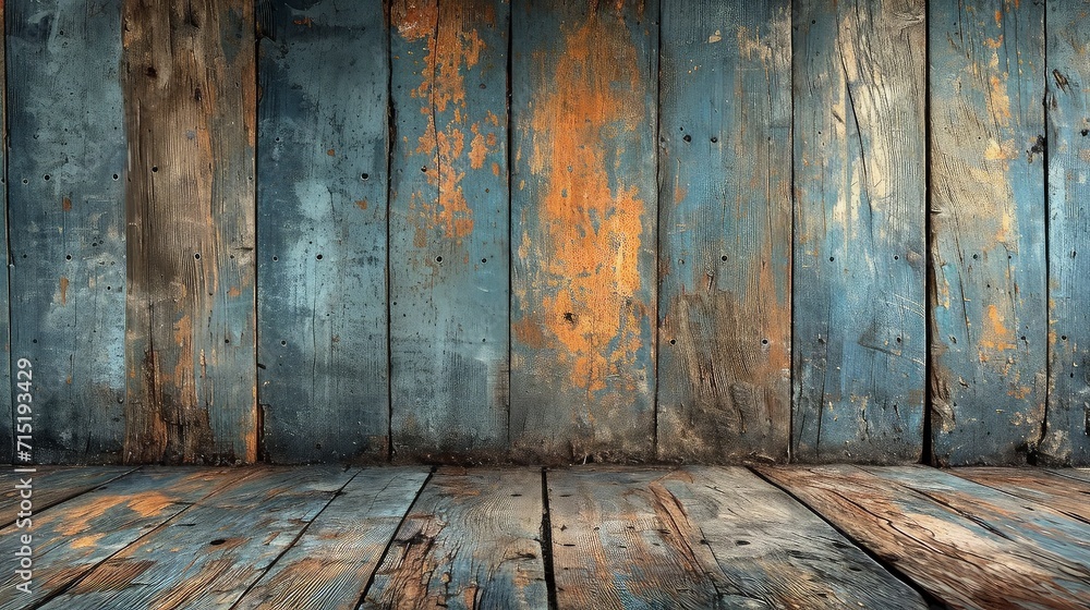 Timeworn wood planks, each bearing the unique charm of cracks and alluring wood fibers. Old wood background. Timeworn wood planks, each bearing the unique charm of cracks and alluring wood fibers. Old wood background.