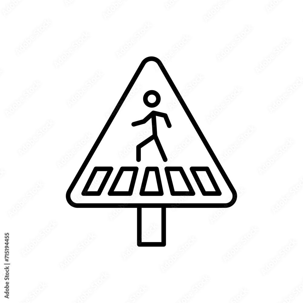 Zebra cross outline icons, minimalist vector illustration ,simple transparent graphic element .Isolated on white background Zebra cross outline icons, minimalist vector illustration ,simple transparent graphic element .Isolated on white background
