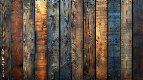 Pallet wood gives a rustic feel with a rough texture. Wood background. photo