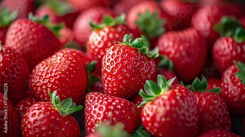 Close up of fresh strawberries background.