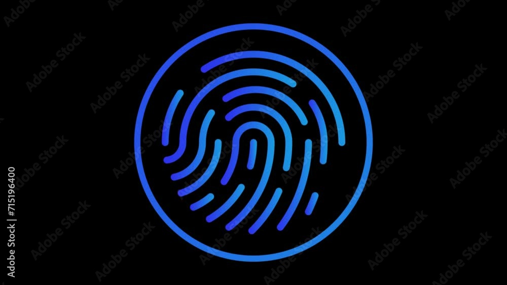 Touch id Animation with transparent background Touch id Animation with transparent background