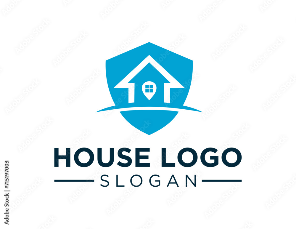 The logo design is about House and was created using the Corel Draw 2018 application with a white background.