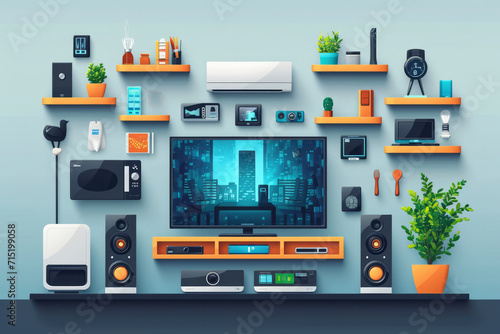 Integration with Smart Home Devices: Smart TVs may be part of a larger smart home ecosystem photo
