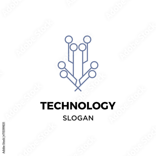 Connect technology company logo © innha_studio