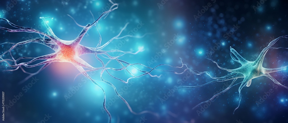 An asset background of neuron cell in the body of human An asset background of neuron cell in the body of human