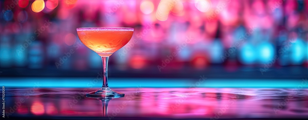 Cocktail drink epitomizing alcohol elegance in beverage perfect for bar and party settings ice chilling martini embodying cold in glass refreshment background celebration with fresh vodka at nightclub - obrazy, fototapety, plakaty 