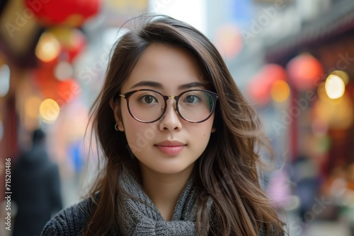 chinese woman wearing glasses