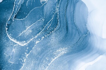 Original artwork photo of marble ink abstract art. High resolution photograph from exemplary original painting. Abstract painting was painted on HQ paper texture to create smooth marbling pattern.