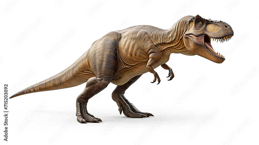 Fototapeta premium tyrannosaurus rex dinosaur on white background