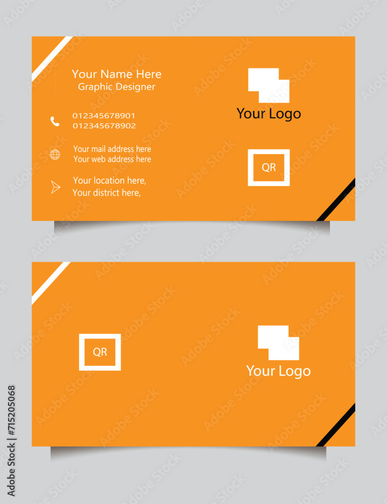 Fototapeta premium Elegant Corporate Business Card Design
