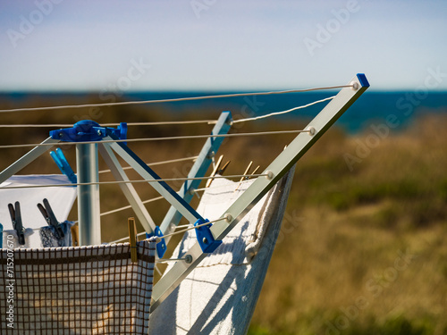 Clothes hanging to dry outdoor
