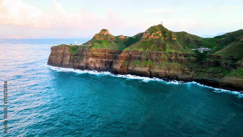 Bitoujiao Lighthouse at the Northeast coast of Taiwan (New Taipei City and Yilan) National Scenic Area. Bitoujiao Lighthouse at the Northeast coast of Taiwan (New Taipei City and Yilan) National Scenic Area.