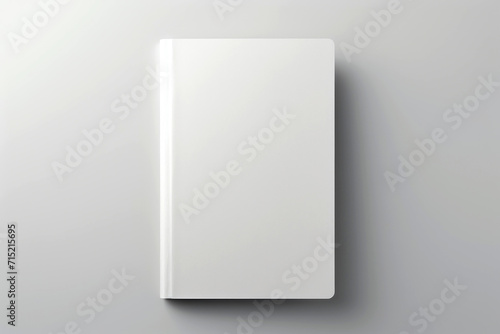 blank white book cover for mockup. isolated background . Generative AI photo