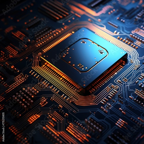 Computing processor, CPU, microchip, and electronic circuit board,Computer Digital Background