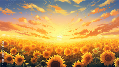 field at sunset wallpaper background 