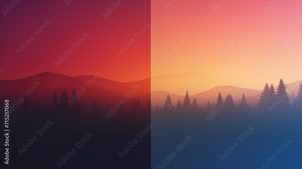 Fototapeta premium sunrise in the mountains background 