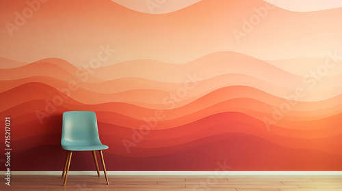 Fototapeta Naklejka Na Ścianę i Meble -  two chairs on the wall background