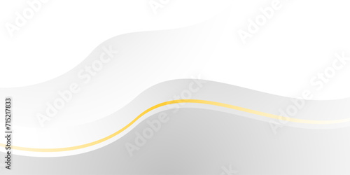 White and line yellow wave modern background with white space for text and message. template design	