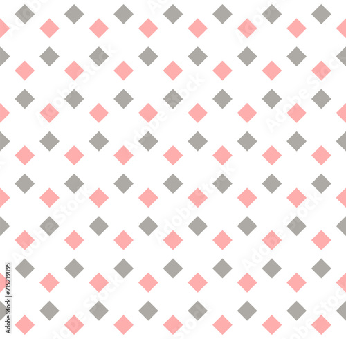 geometric repetitive background. pink and gray rhombus. vector seamless pattern. fabric swatch. striped wrapping paper. design template for textile