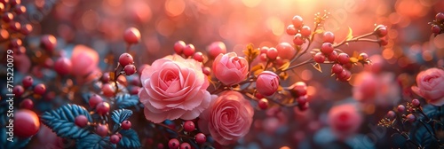 Beautiful Blooming Bouquet Festive Flowers Closeup, Background HD, Illustrations