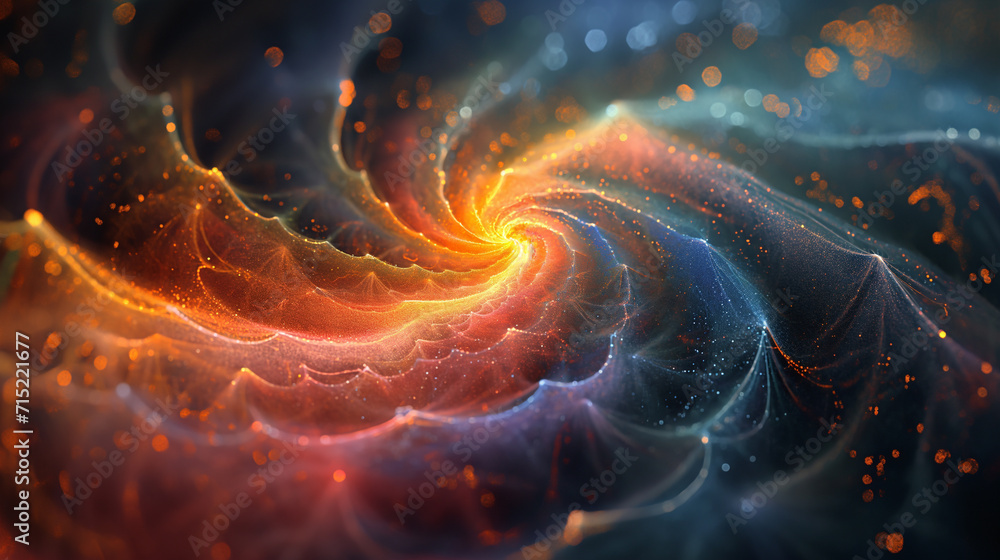 Mystical Dimensions An Otherworldly 3D Fractal Abstract Background, Unveiling a Cosmic Tapestry of Intricate Patterns and Surreal Beauty