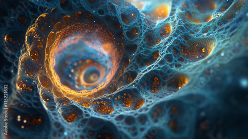 Mystical Dimensions An Otherworldly 3D Fractal Abstract Background, Unveiling a Cosmic Tapestry of Intricate Patterns and Surreal Beauty