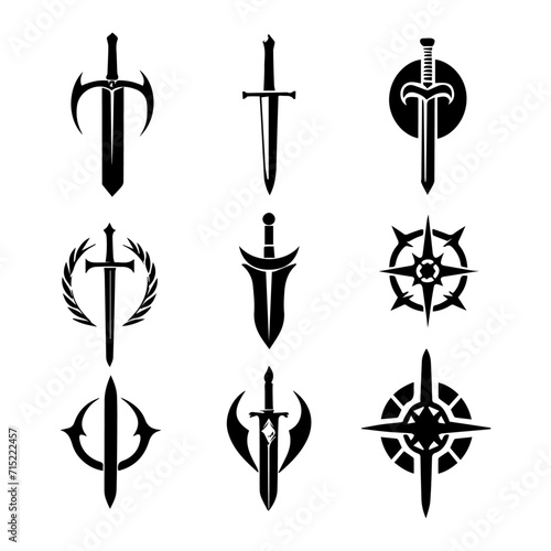 Sword icons set