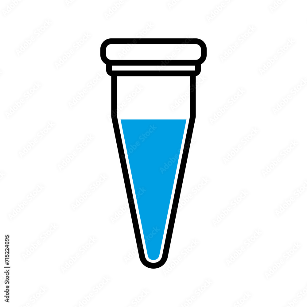 liquid in a test tube, illustration of biochemistry research experiment, science icon vector liquid in a test tube, illustration of biochemistry research experiment, science icon vector
